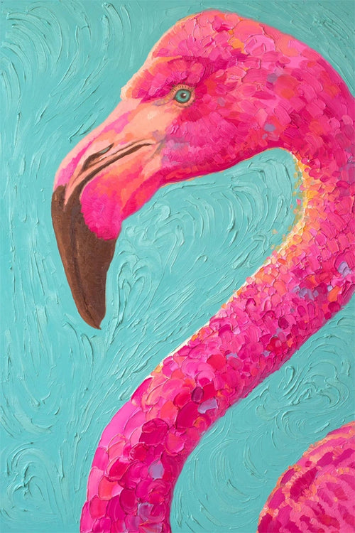 A flamingo love
