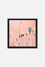 Square pink wall abstract