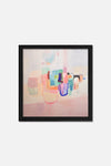 Modern square abstract painting