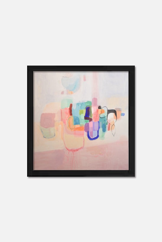 Modern square abstract painting