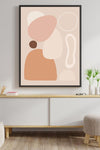 Pastel abstract art print