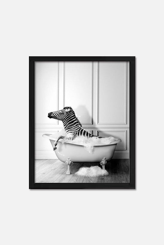 Fun in bathtub <br> (Zebra)