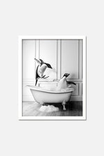 Fun in bathtub <br> (Penguins)