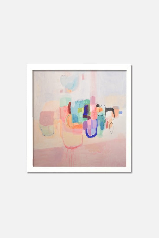 Modern square abstract painting