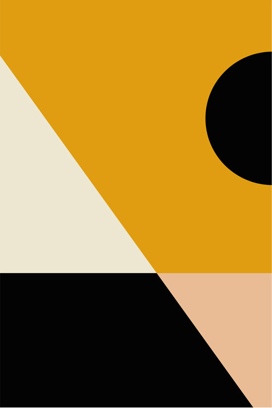 Yellow Graphic No.1, Yellow Graphic No.2 Poster Art Print