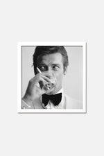 Roger Moore Print - Shaken Not Stirred 1968 - James Bond 007 - Vintage Art print